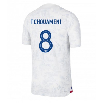 Pánský Fotbalový dres Francie Aurelien Tchouameni #8 MS 2022 Venkovní Krátký Rukáv